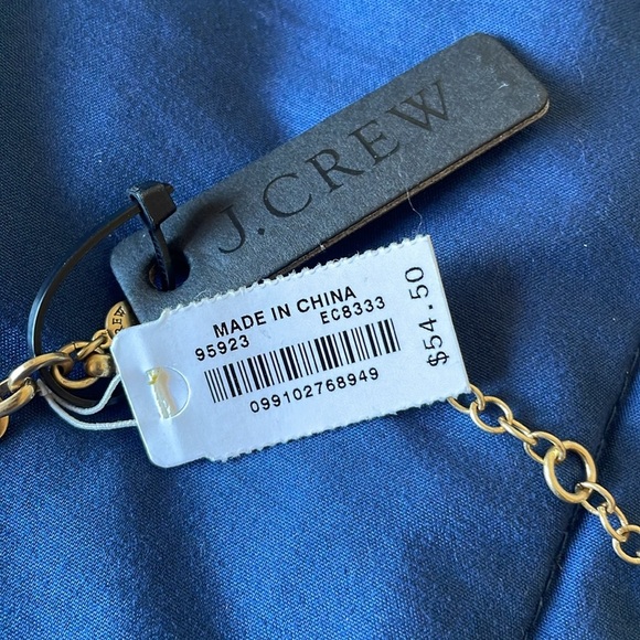 NWT Lustrous J. Crew Rivoli Rhinestone Gold Tone Prong Set Statement Necklace - Picture 7 of 8